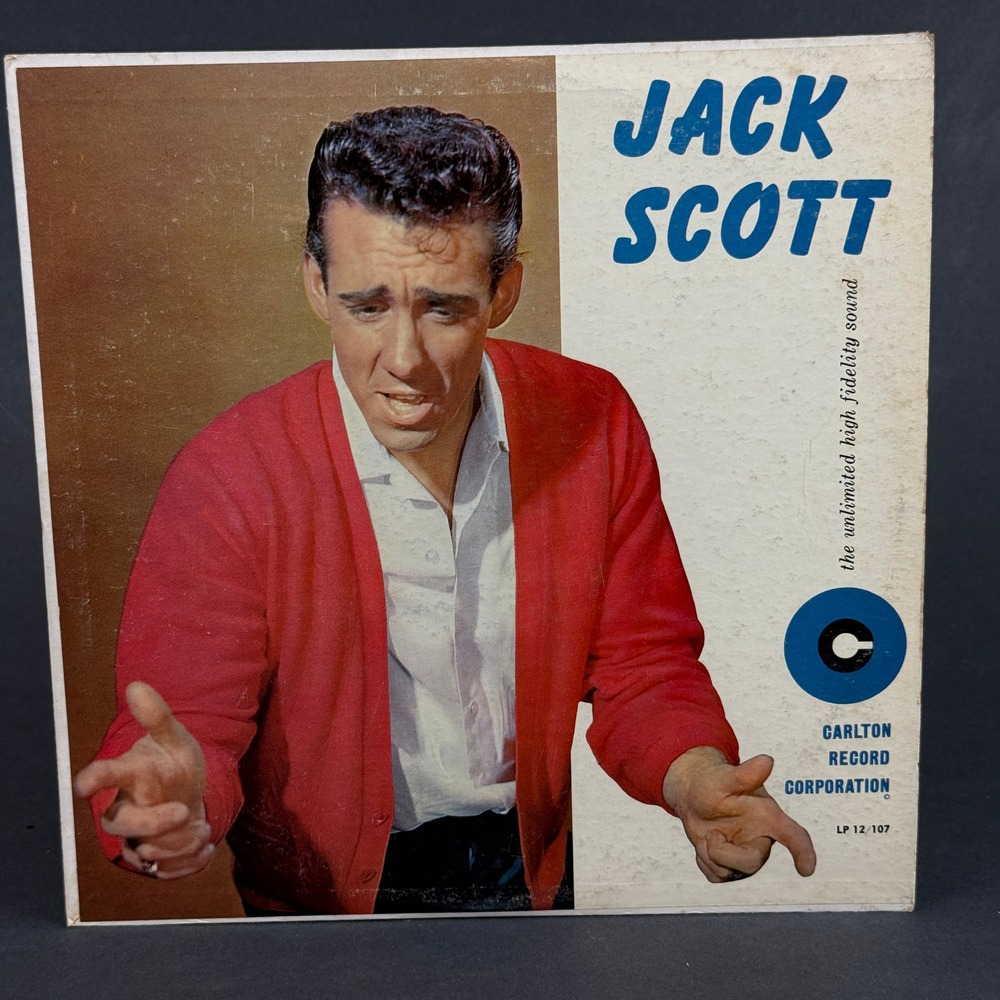 Jack Scott Self Titled Vinyl LP 12/107 Carlton Record Corp Monaural VERY GOOD